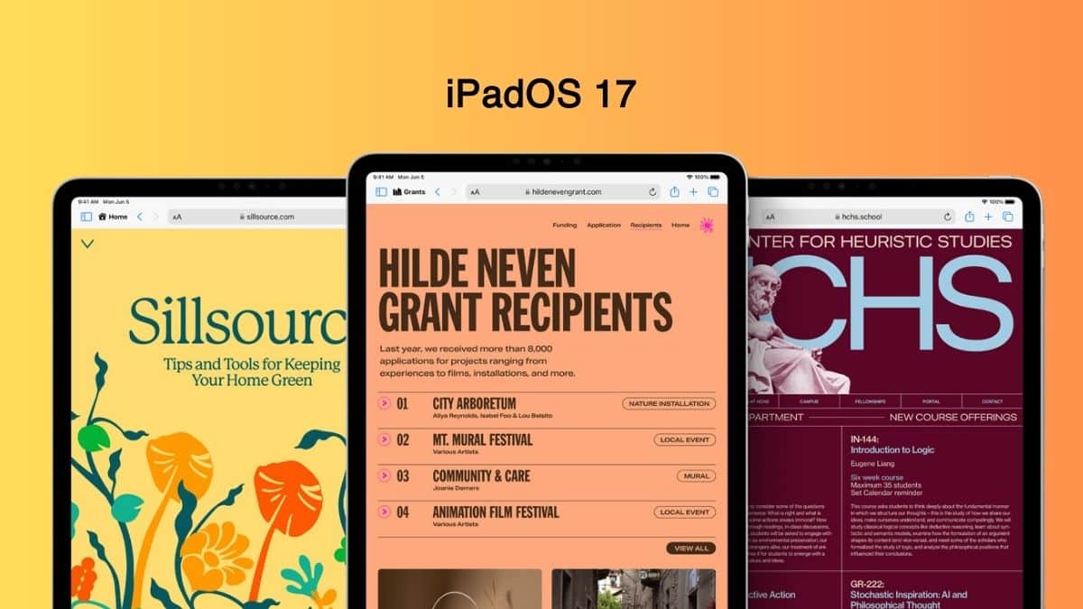 ميزات في iPadOS 17 ستجعل أجهزة آيباد أكثر إنتاجية