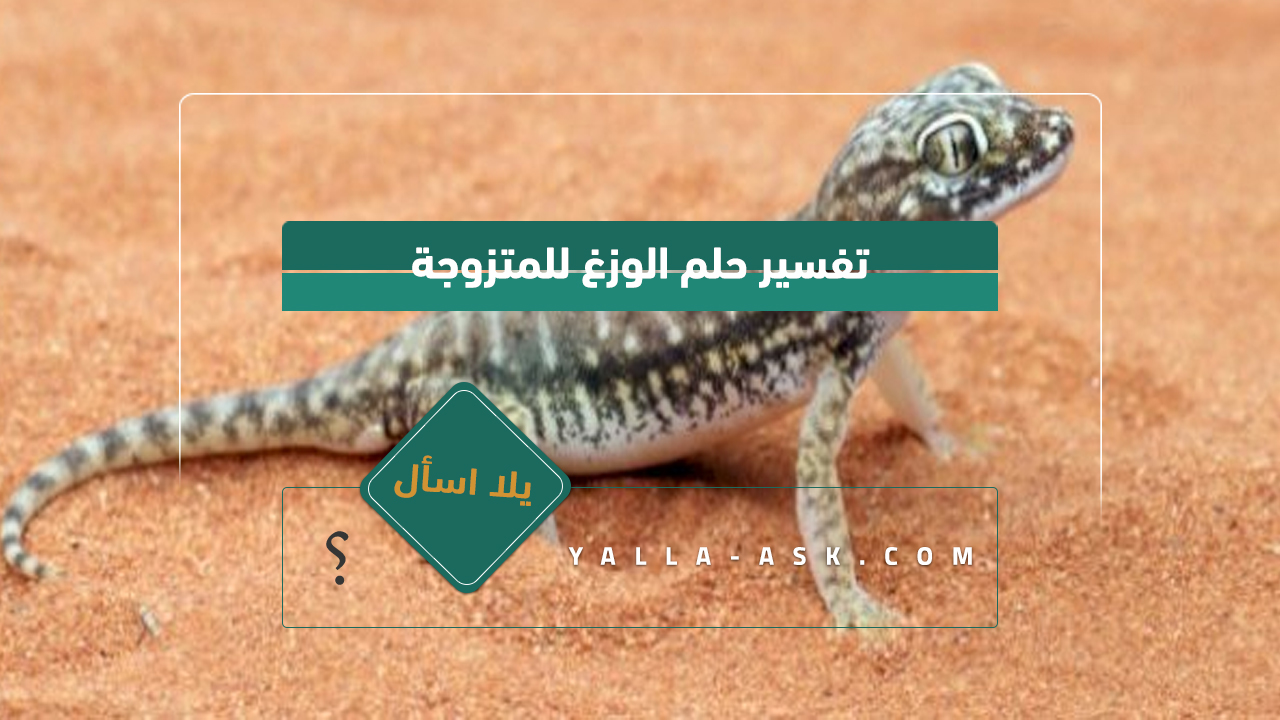 تفسير حلم الوزغ للمتزوجة