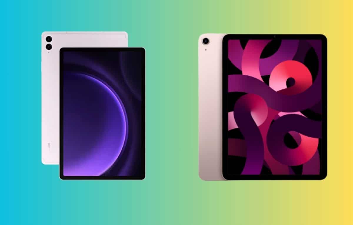 مقارنة بين جهازي +Galaxy Tab S9 FE و iPad Air 2022