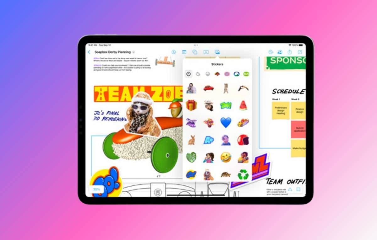 كيفية إنشاء ملصقات من الصور في نظام iPadOS 17