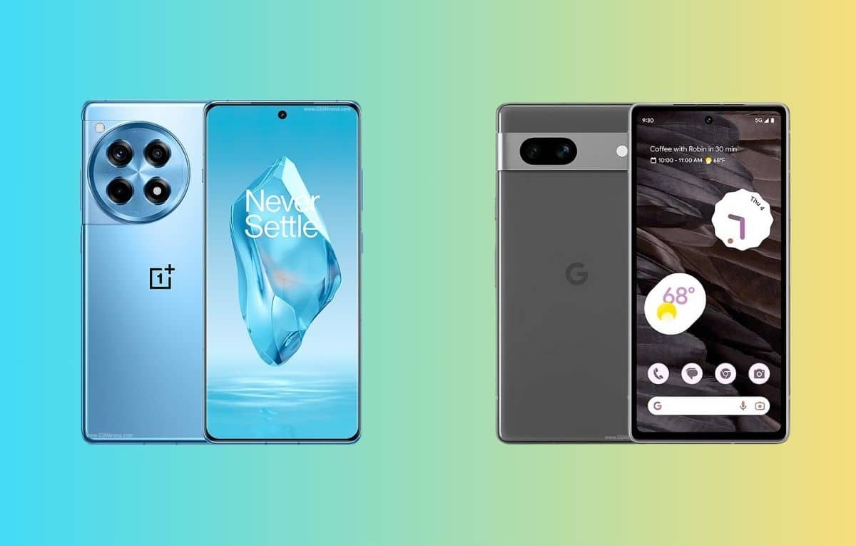 مقارنة بين هاتفي OnePlus 12R و Pixel 7a
