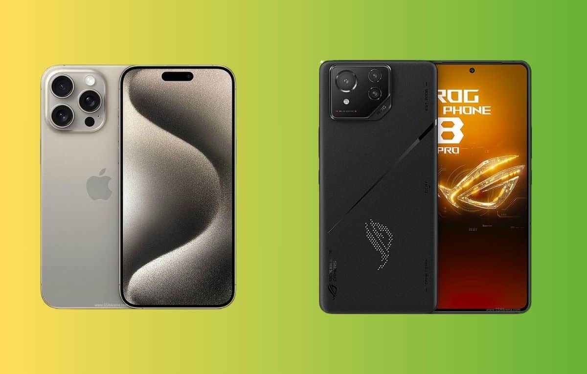 مقارنة بين هاتفي ROG Phone 8 Pro و iPhone 15 Pro Max
