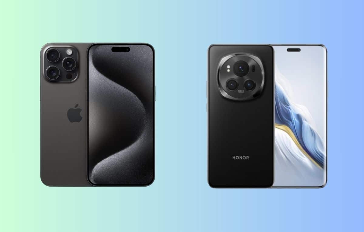 مقارنة بين هاتفي Honor Magic 6 Pro و iPhone 15 Pro Max