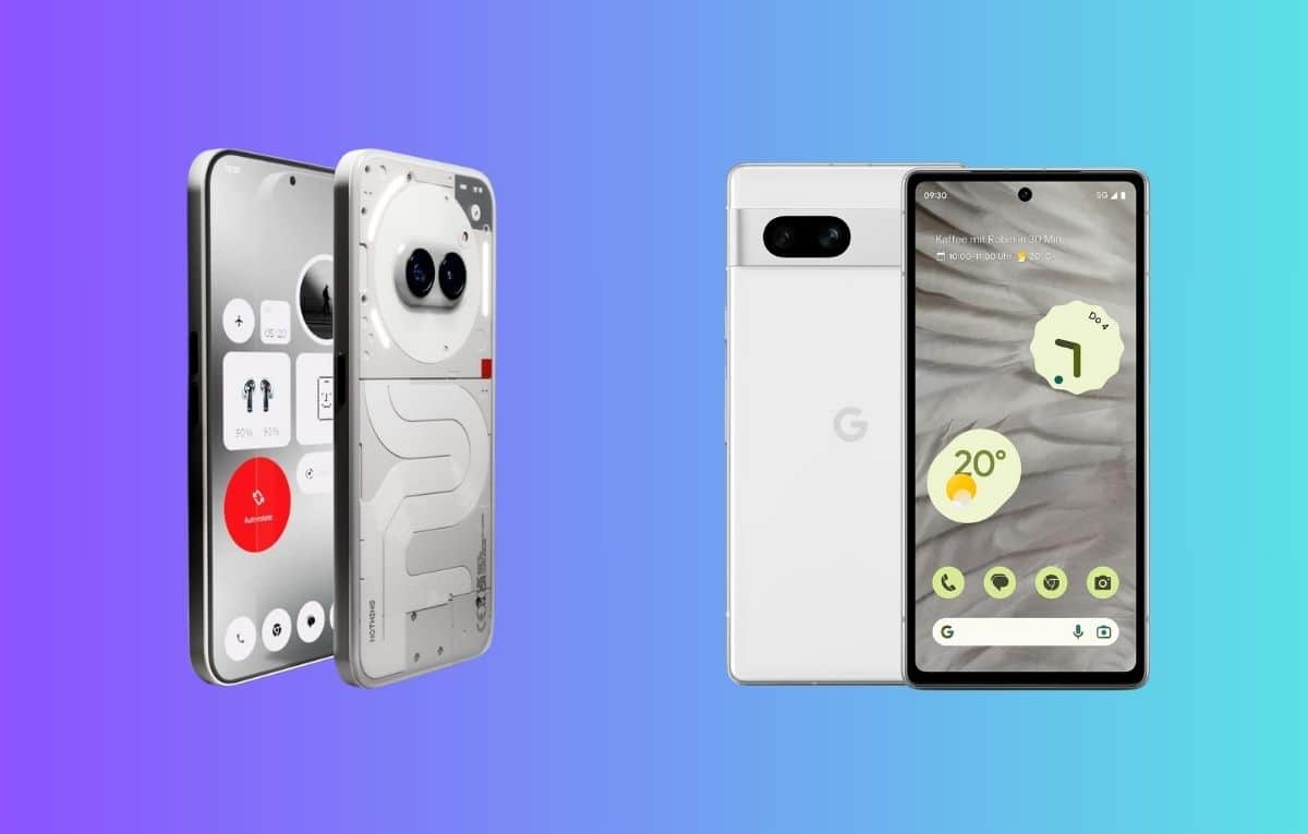 5 مزايا يتفوق بها هاتف Nothing Phone 2a على هاتف جوجل Pixel 7a