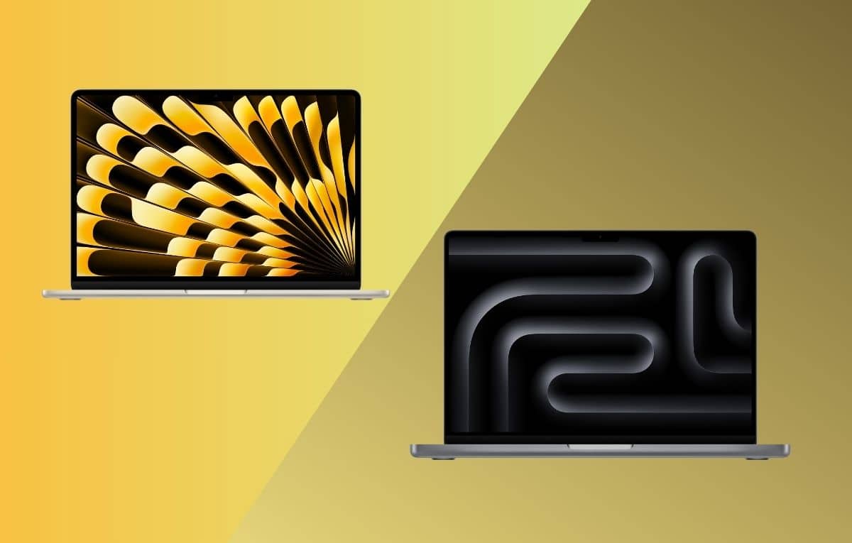 مقارنة بين حاسوبي MacBook Air M3 و MacBook Pro M3 