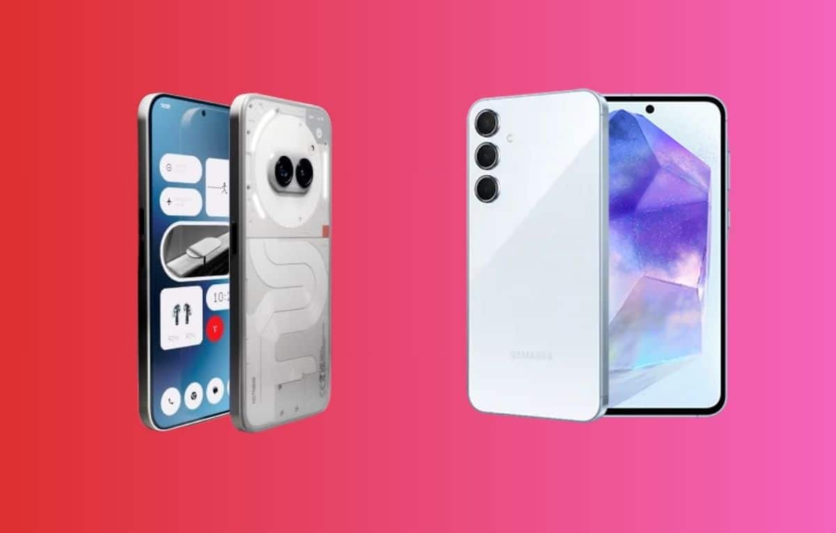 مقارنة بين هاتفي Galaxy A55 5G و Nothing Phone 2a