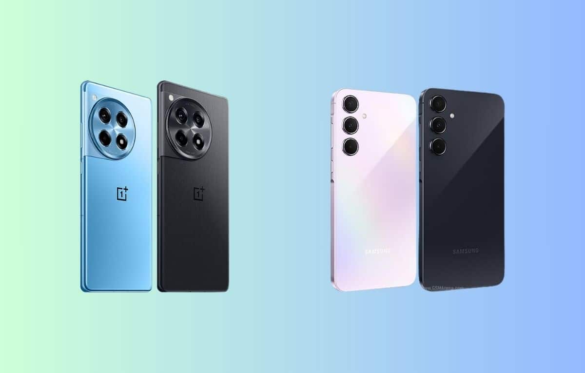 مقارنة بين هاتفي Galaxy A55 5G و OnePlus 12R