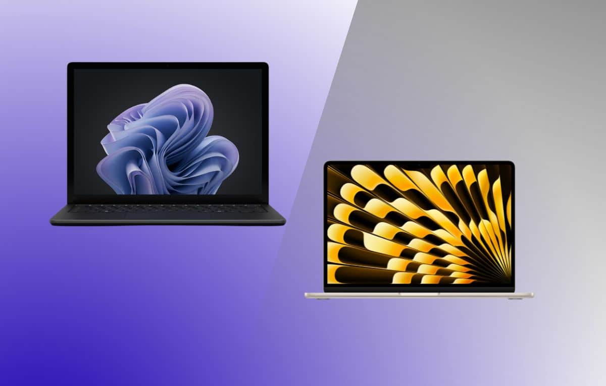 مقارنة بين حاسوبي Surface Laptop 6 و MacBook Air M3